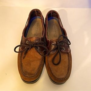 Sperry Top Sider Men’s 9.5 Brown Leather Boat Shoes